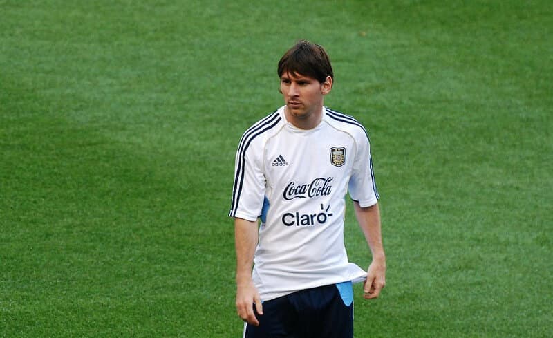 Lionel Messi at Red Bull Arena in Harrison, NJ.