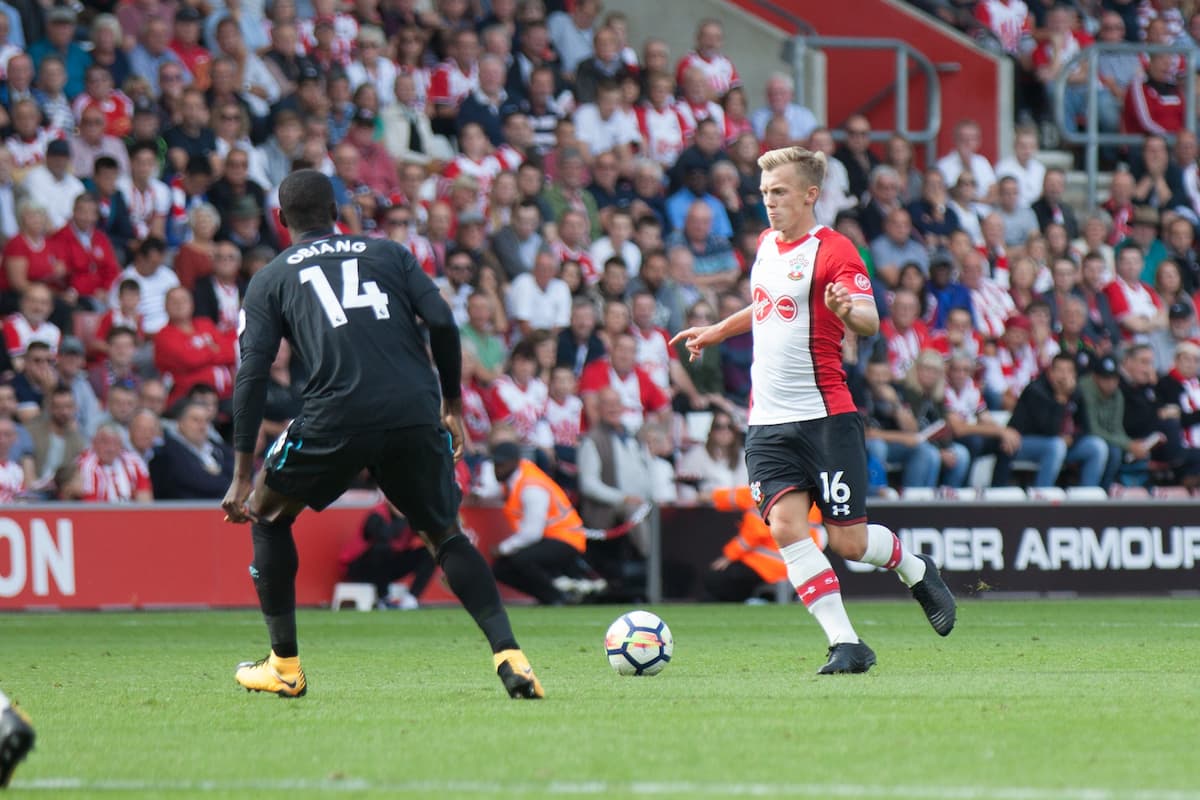 James Ward-Prowse Playing for Southampton FC.